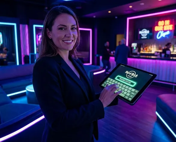 entering a promo code at Hard Rock Casino
